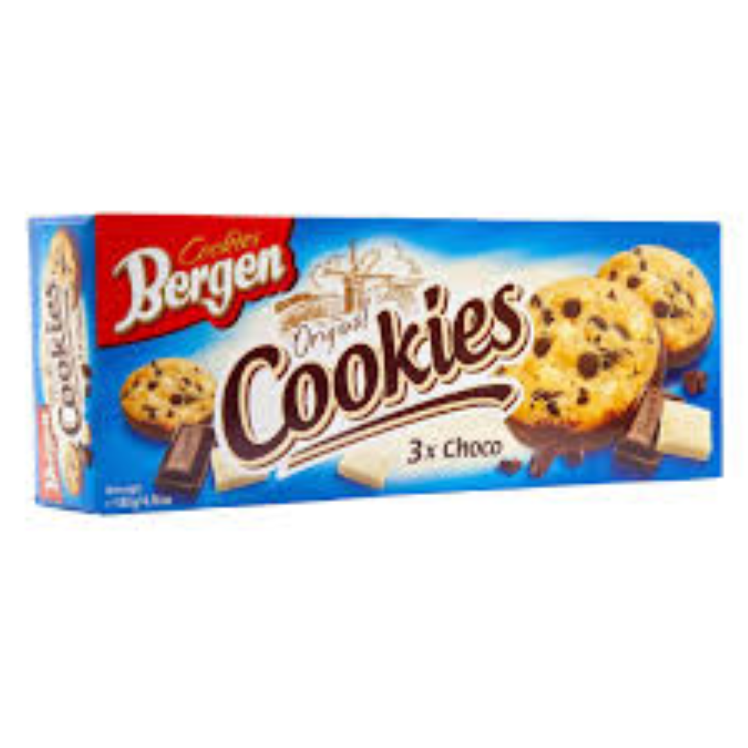 BERGEN 3X CHOCO COOKIES 135G